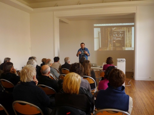 Apéro-rencontre Cédric Guillermo, résidence au centre d'art en  2015